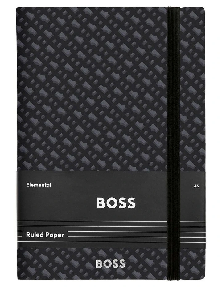 BOSS Notebook A5 Monogram Grey Lined image 1