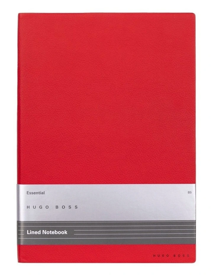 Hugo Boss Notebook B5 Essential Storyline Red Lined image 1