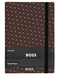 BOSS Notebook A5 Monogram Camel Lined