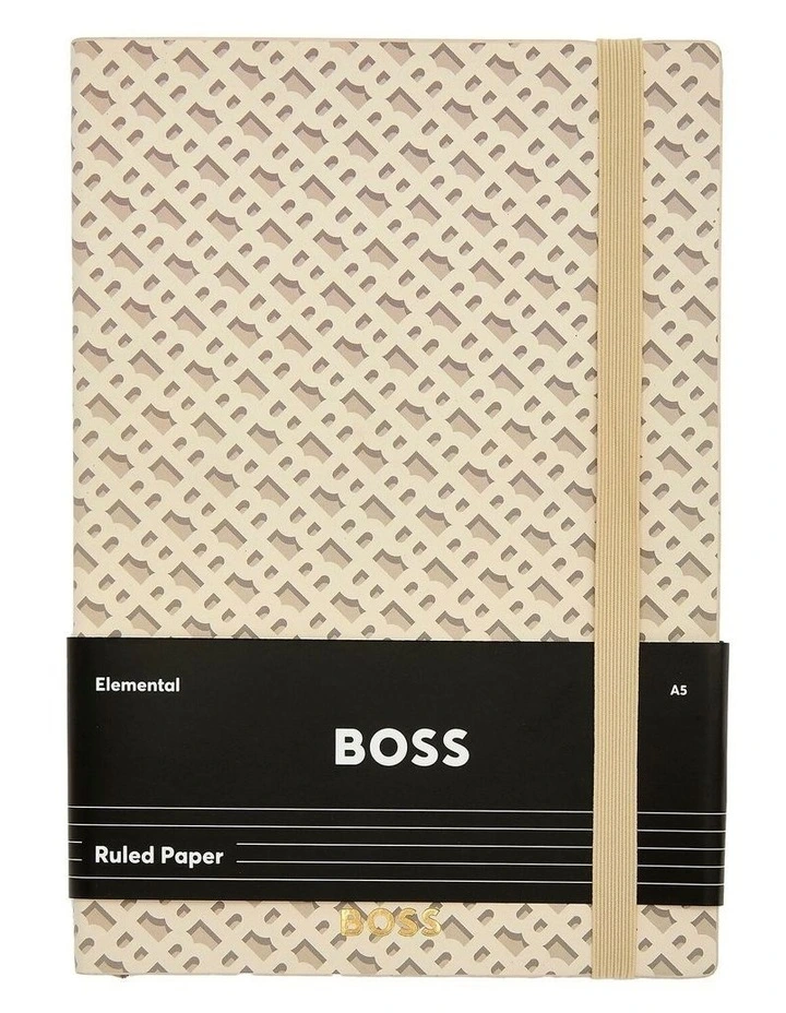 BOSS Notebook A5 Monogram Cream Lined image 1