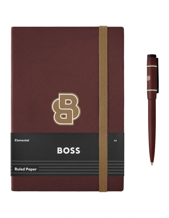 Hugo Boss Burgundy (Ballpoint Pen & A5 Notebook Set) image 1
