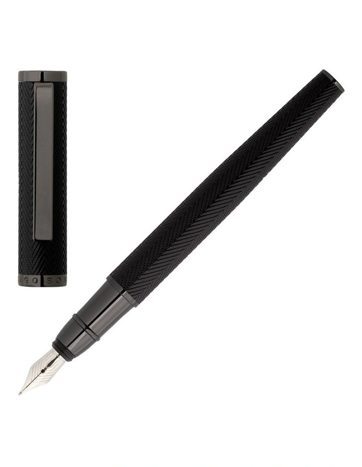 Hugo Boss Herringbone Gun Fountain Pen image 1