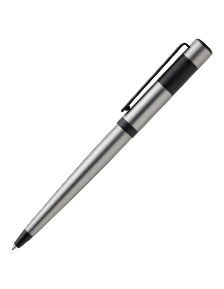 Hugo Boss Ribbon Matte Chrome Ballpoint Pen image 1