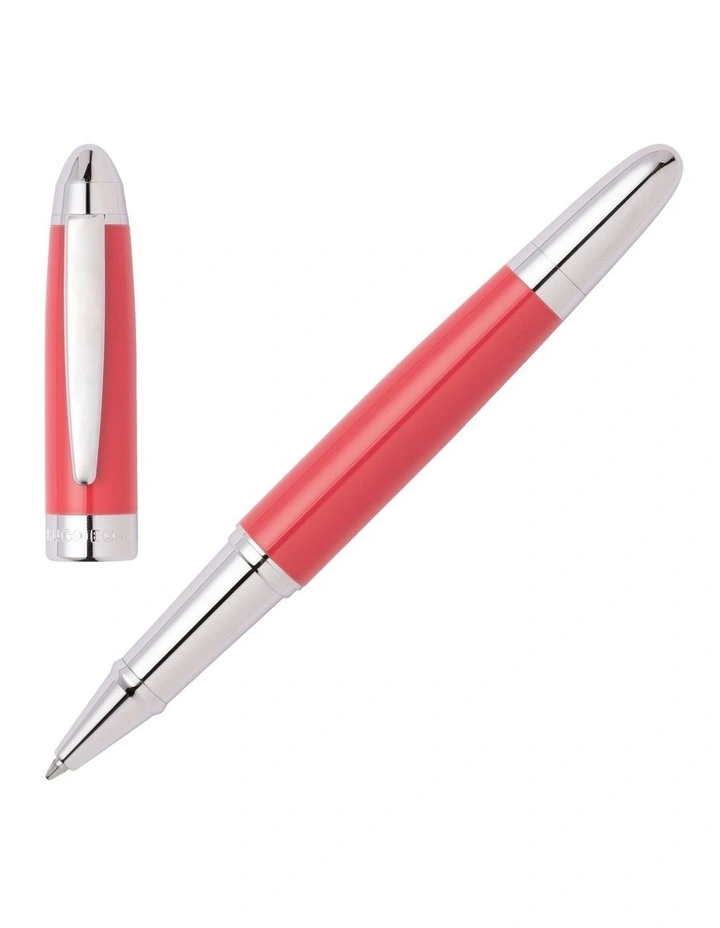 Hugo Boss Icon Coral Chrome Rollerball Pen image 1
