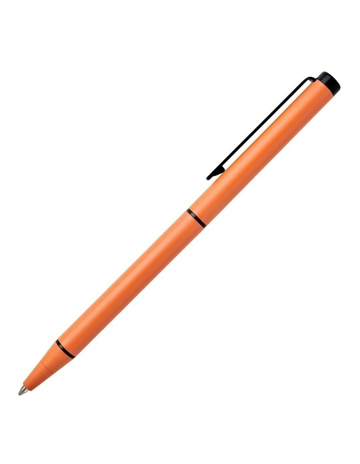 Hugo Boss Cloud Matte Papaya Orange Slim Ballpoint Pen image 2