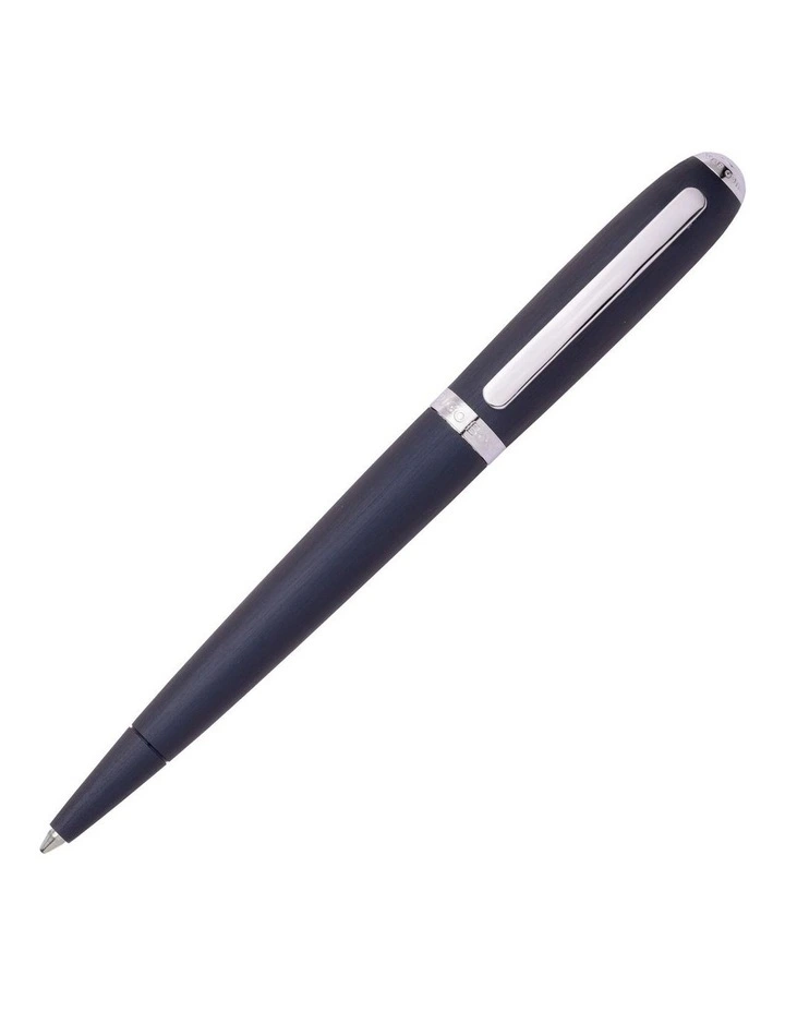 Hugo Boss Contour Brushed Navy Ballpoint Pen image 1