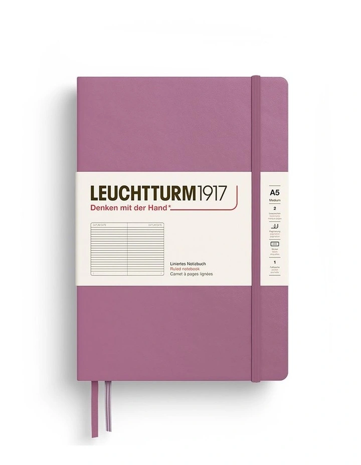 Notebook HC Medium (A5), 251 p, Ruled, Dusty Rose image 1