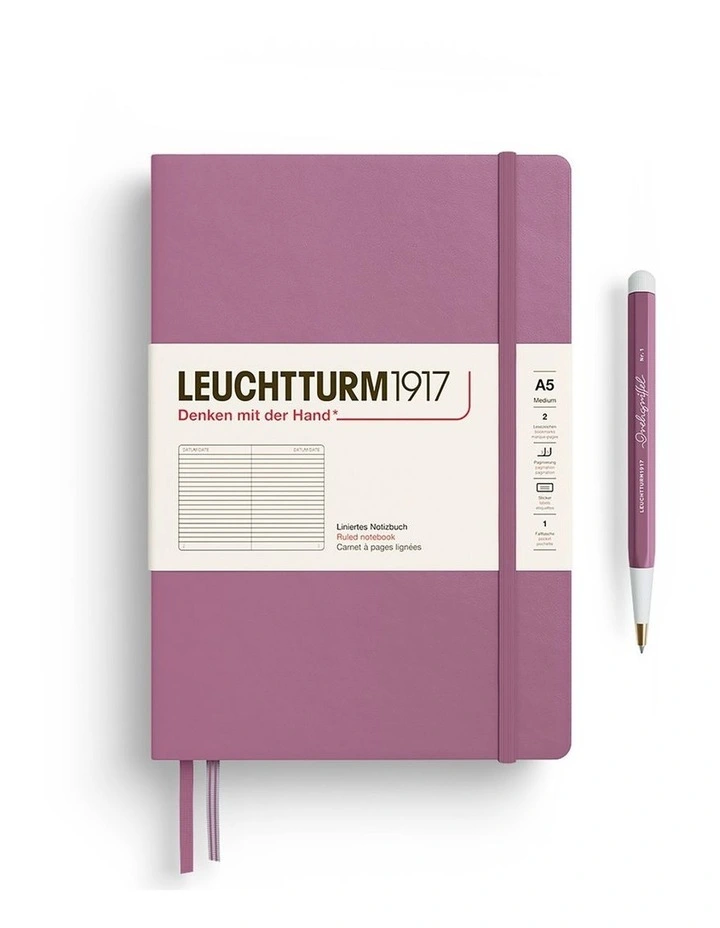 Notebook HC Medium (A5), 251 p, Ruled, Dusty Rose image 2