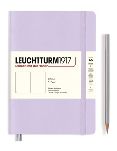 Notebook Softcover Medium (A5), 123 pages, Plain, Lilac