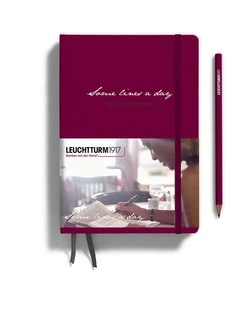 Some Lines A Day, 5 Year Memory Book Medium (A5), Port Red