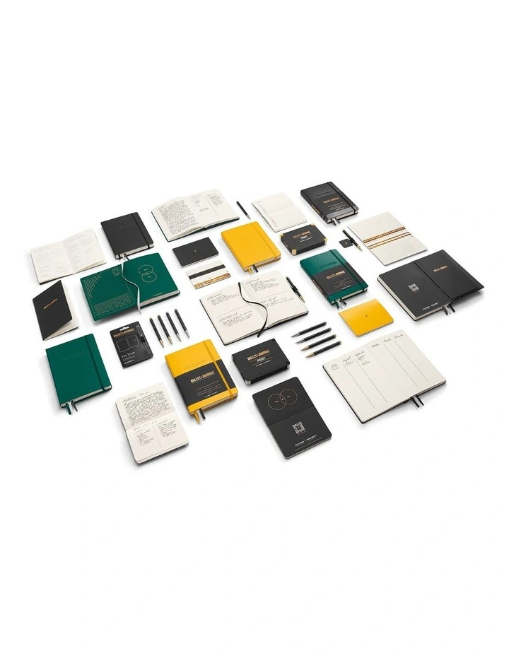 Bullet Journal Pocket, 46 Numbered Double Pages, Dotted, Yellow24, Pack of 3 image 3