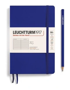 Notebook Paperback (B6 ) ruled, Softcover, 123 Numbered Pages, Ink