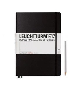 Notebook Hardcover Master Slim(A4 ) 123p Dotted Black