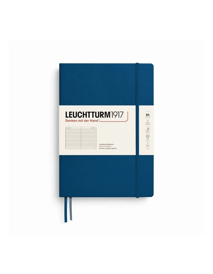 Notebook Hardcover Composition (B5), Ruled, 219 pages,Indigo image 1
