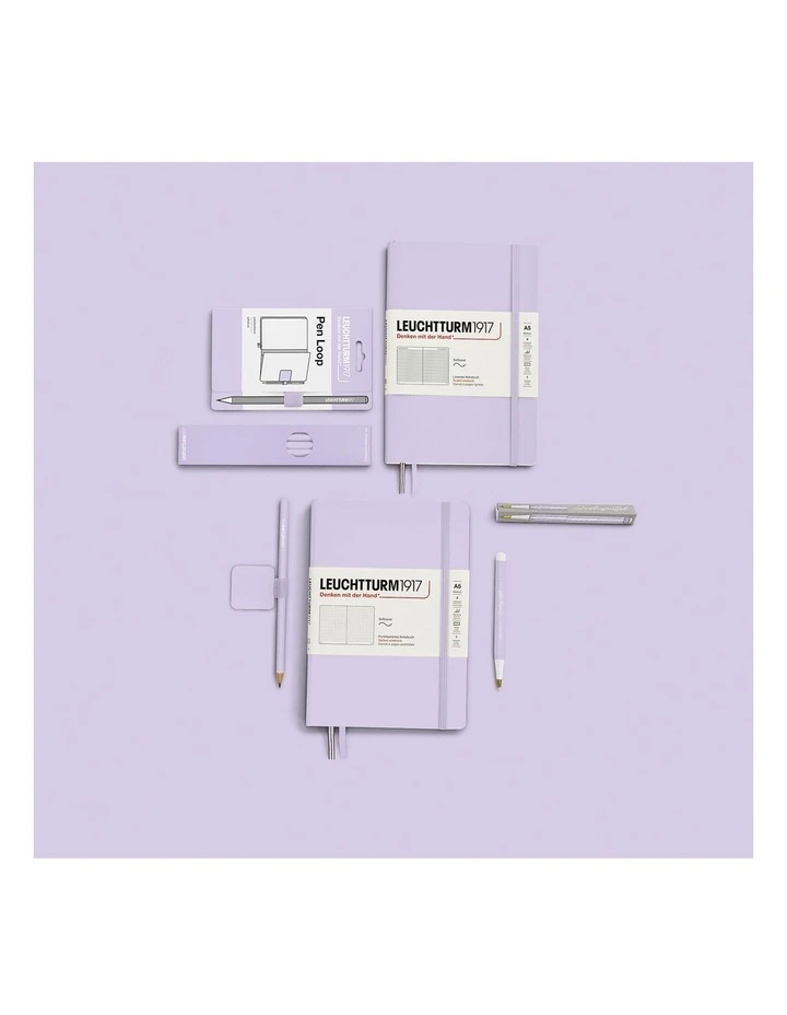 Notebook Hardcover Medium (A5), 251 pages, Ruled, Lilac image 3