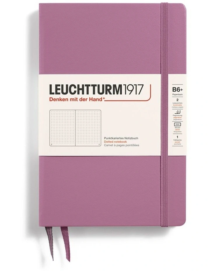 Notebook HC Paperback (B6 ), Hardcover, 219 pages, dotted, Dusty Rose image 2