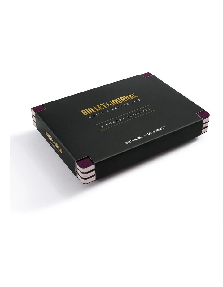 Bullet Journal Pocket, 46 numbered double pages, Dotted, Purple26, 3-pack image 1