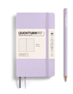 Notebook Softcover Pocket (A6), Dotted, 123 pages, Lilac