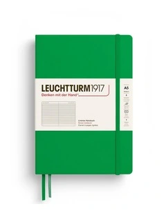Notebook HC Medium (A5), 251 p, Ruled, Spring Leaf