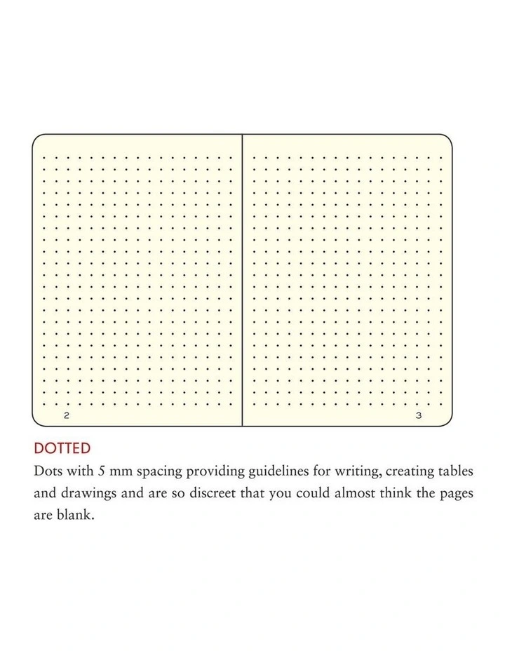 Notebook Medium (A5) Hardcover, 249 Numbered Pages, Dotted, Navy image 2