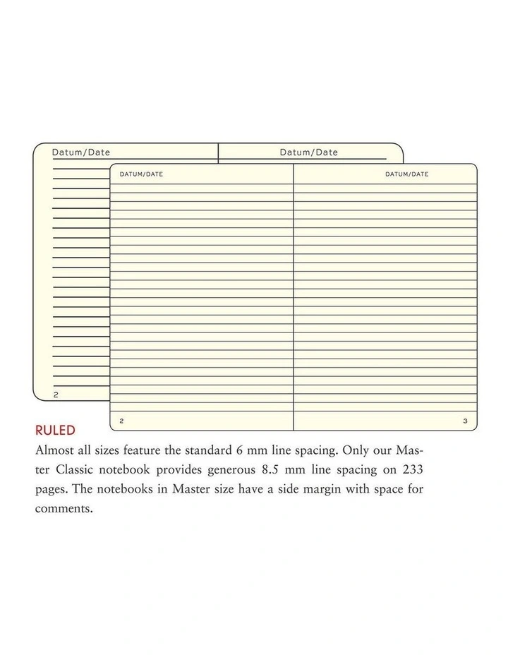 Notebook Softcover Pocket (A6), 123 pages, Ruled, Stone Blue image 2