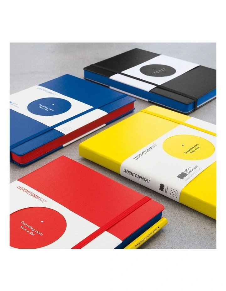Notebook Medium (A5), Hardcover, 251 Numbered Pages, Dotted, Bauhaus Royal Blue image 2