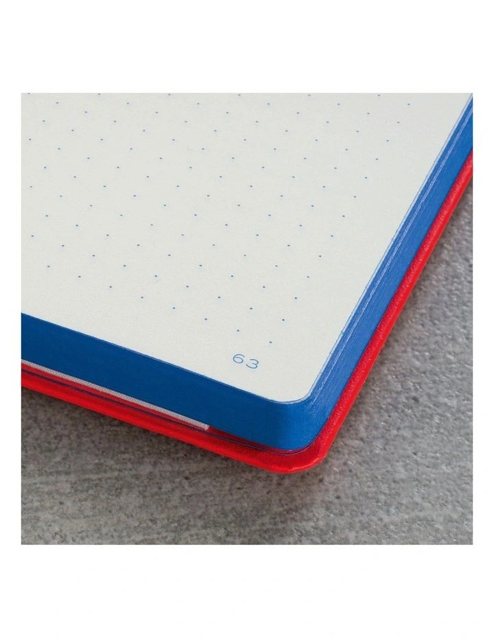 Notebook Medium (A5), Hardcover, 251 Numbered Pages, Dotted, Bauhaus Royal Blue image 5