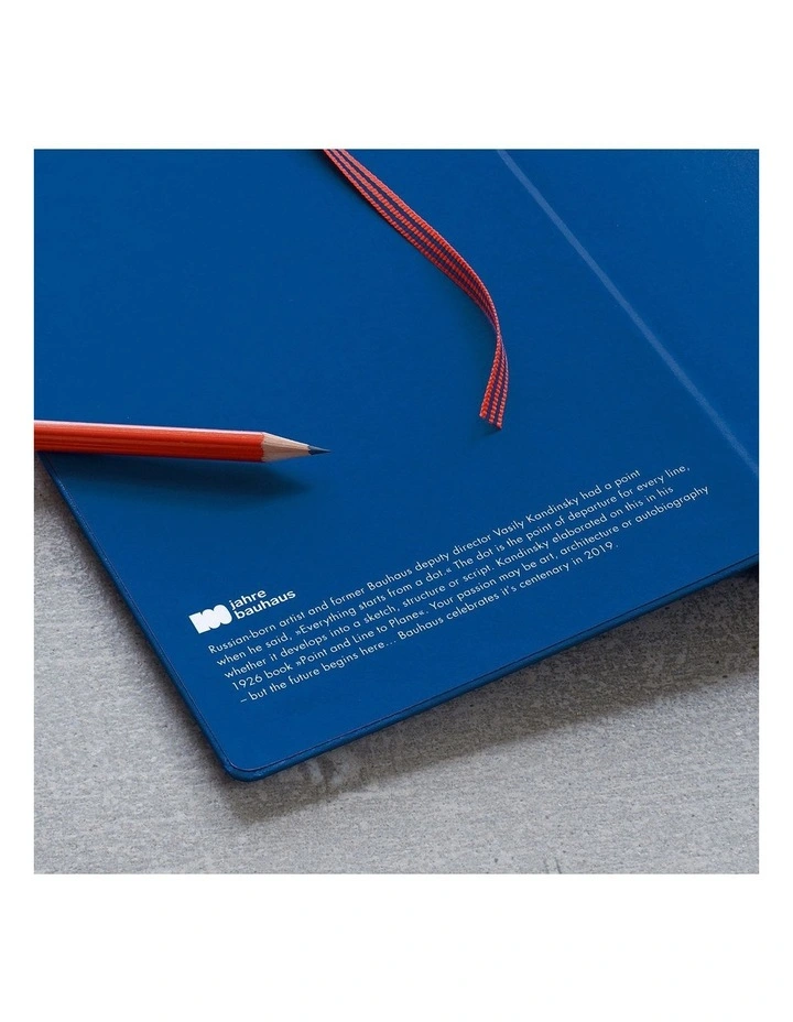 Notebook Medium (A5), Hardcover, 251 Numbered Pages, Dotted, Bauhaus Royal Blue image 7