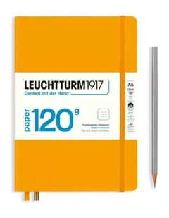 Notebook Medium (A5), EDITION 120, Hardcover 203 pages Rising Sun, Dotted