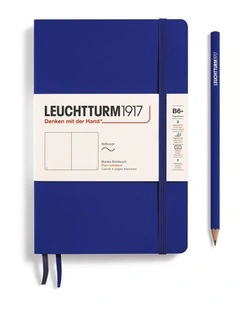 Notebook Paperback (B6 ) Plain, Sofcover, 123 Numbered Pages, Ink