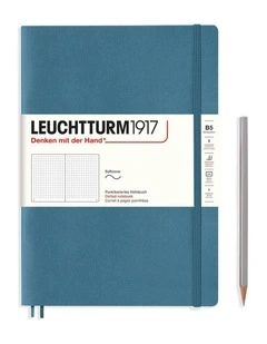 Notebook Composition (B5) Dotted, Softcover, 123 Numbered pages, Stone Blue