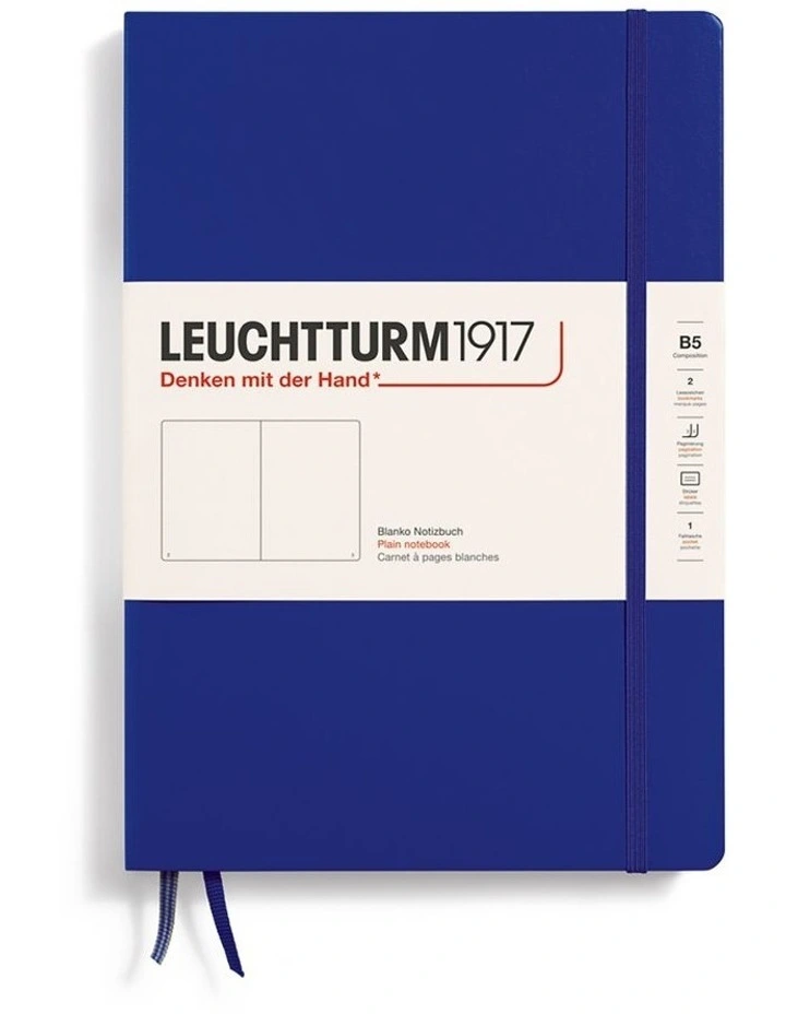 Notebook composititon (B5), hardcover, 219 Numbered pages, Ink, Plain image 2