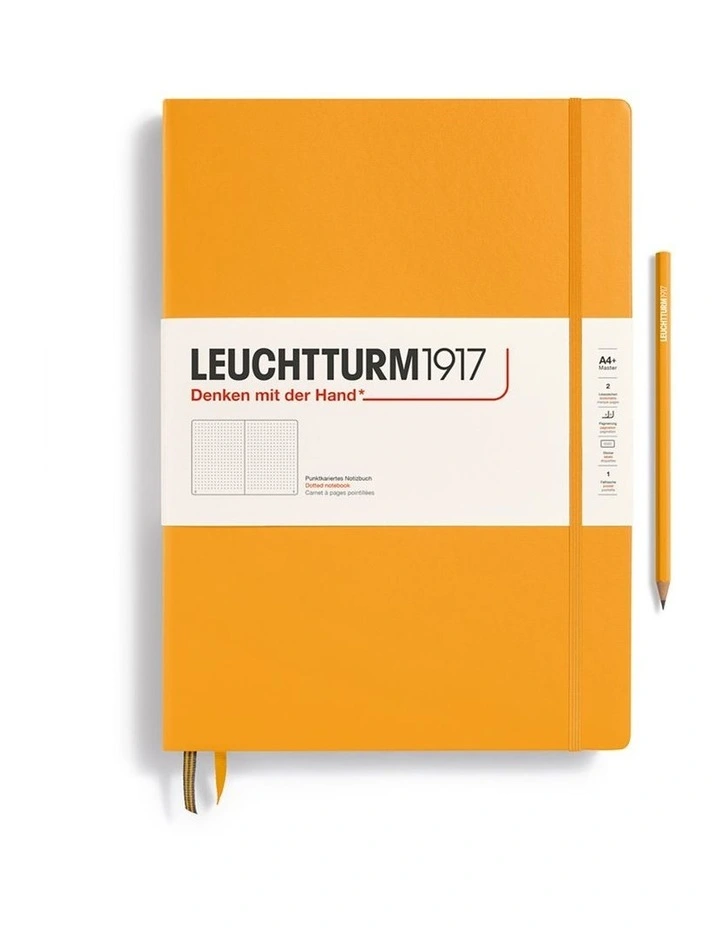 Notebook Master (A4 ) Hardcover, 235 Numbered Pages, dotted, Rising Sun image 1