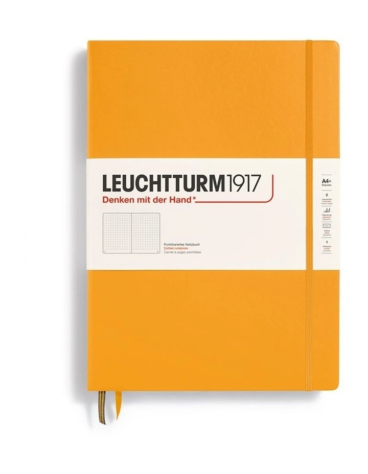 Notebook Master (A4 ) Hardcover, 235 Numbered Pages, dotted, Rising Sun image 2