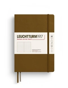 Notebook HC Medium (A5), 251 p, Dotted, Spice Brown