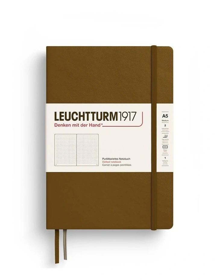 Notebook HC Medium (A5), 251 p, Dotted, Spice Brown image 1