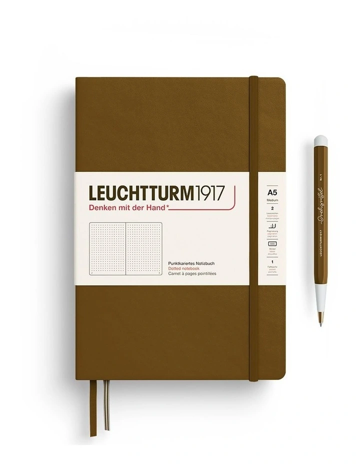 Notebook HC Medium (A5), 251 p, Dotted, Spice Brown image 2