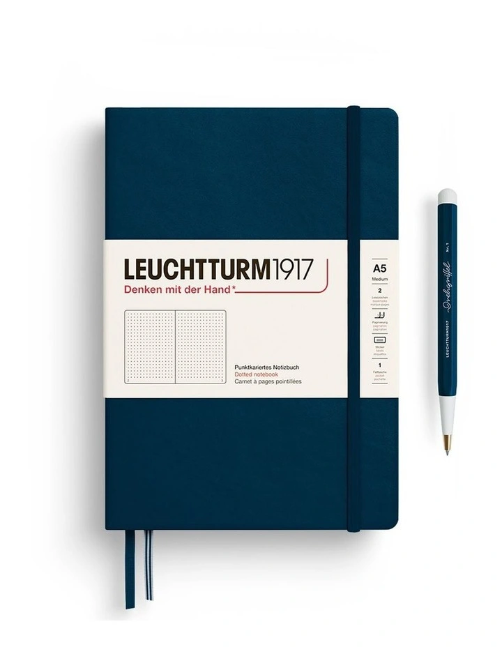 Notebook HC Medium (A5), 251 p, Dotted, Deep Sea image 2