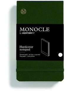 Monocle Notepad, Hardcover Pocket (A6), 184 numbered pages, dotted Olive