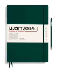 Notebook Hardcover Master Slim (A4 ), Ruled, 123 pages, Forest Green