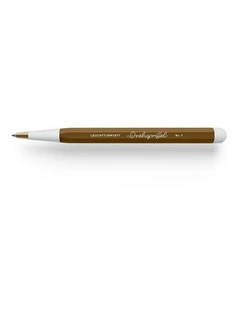 Drehgriffel No.1, Ballpoint Twist Pen with royal blue ink in Spice Brown