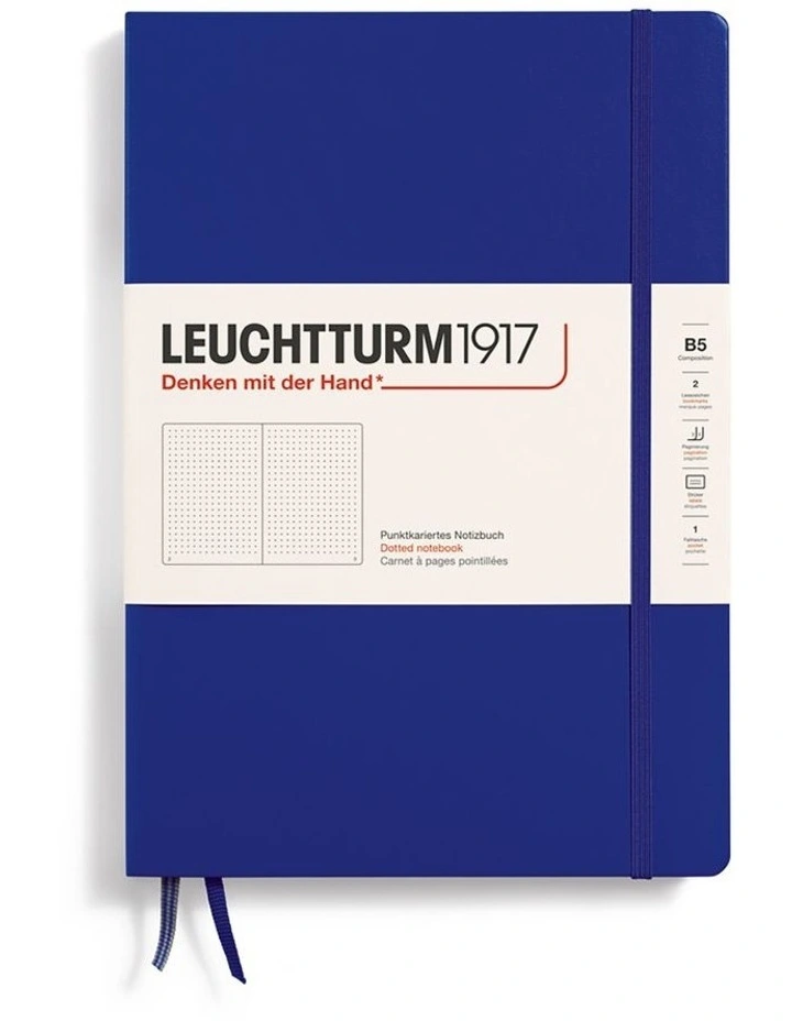 Notebook composititon (B5), hardcover, 219 Numbered pages, Ink, dotted image 2