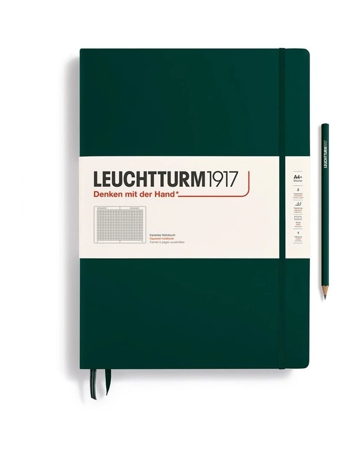 Notebook Hardcover Master Classic (A4 ), Square, 235 pages, Forest Green image 1