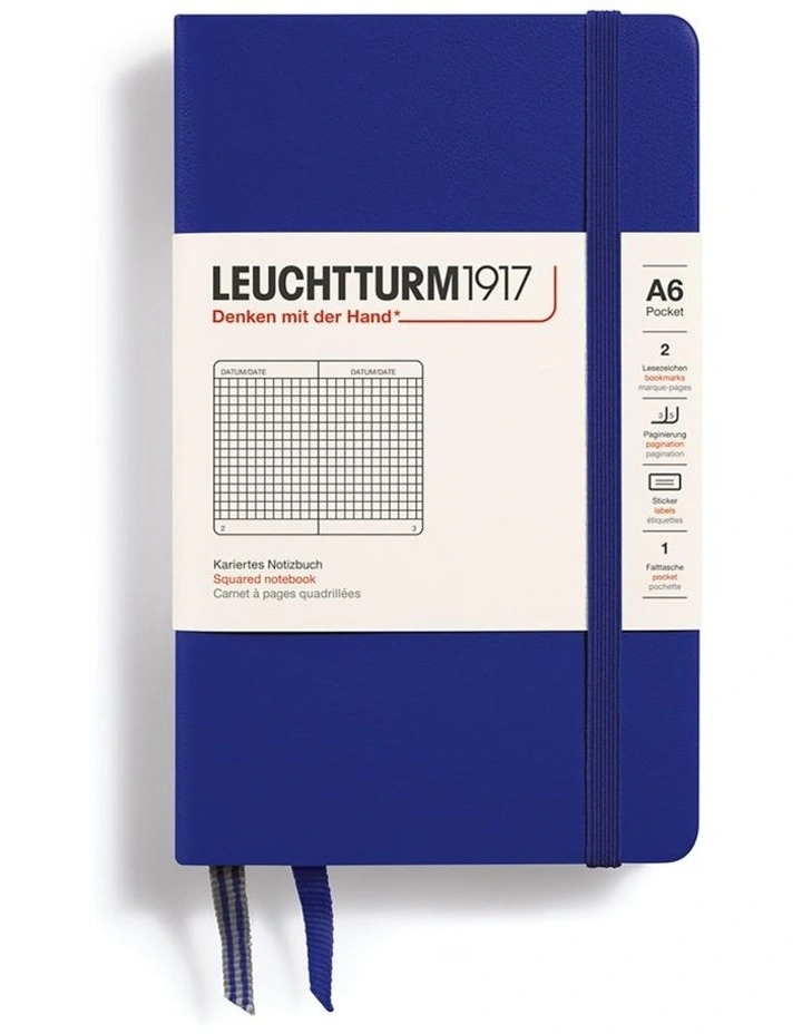 Notebook HC Pocket (A6), 187 pages, squared, Ink image 2