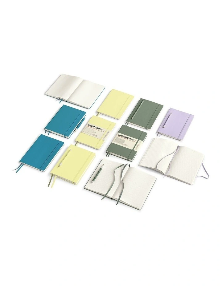 Notebook Hardcover Medium (A5), 251 pages, Dotted, Olive image 4