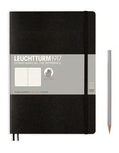 Notebook Composition (B5) dotted, softcover, 121 numbered pages, black