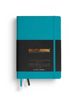 Bullet Journal Edition 2 Medium (A5) 120g/m paper, 206 Pages, Dotted, TURQUOISE25