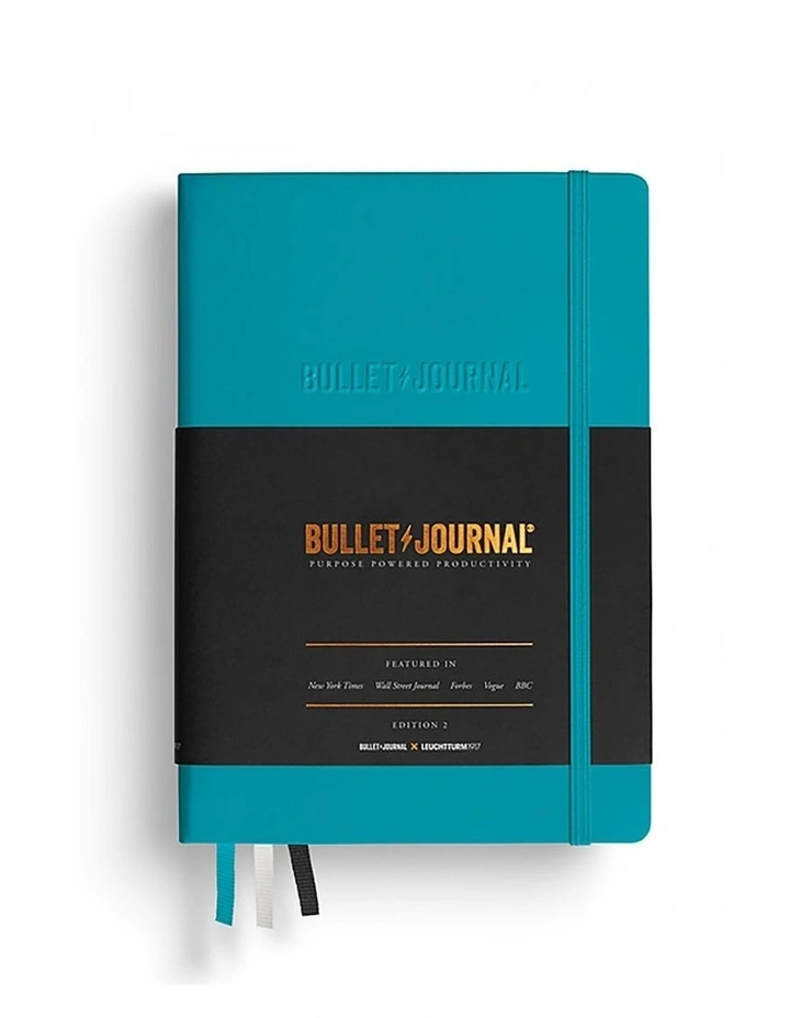 Bullet Journal Edition 2 Medium (A5) 120g/m paper, 206 Pages, Dotted, TURQUOISE25 image 1