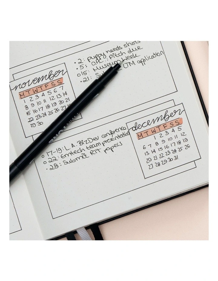 Bullet Journal Edition 2 Medium (A5) 120g/m paper, 206 Pages, Dotted, TURQUOISE25 image 5