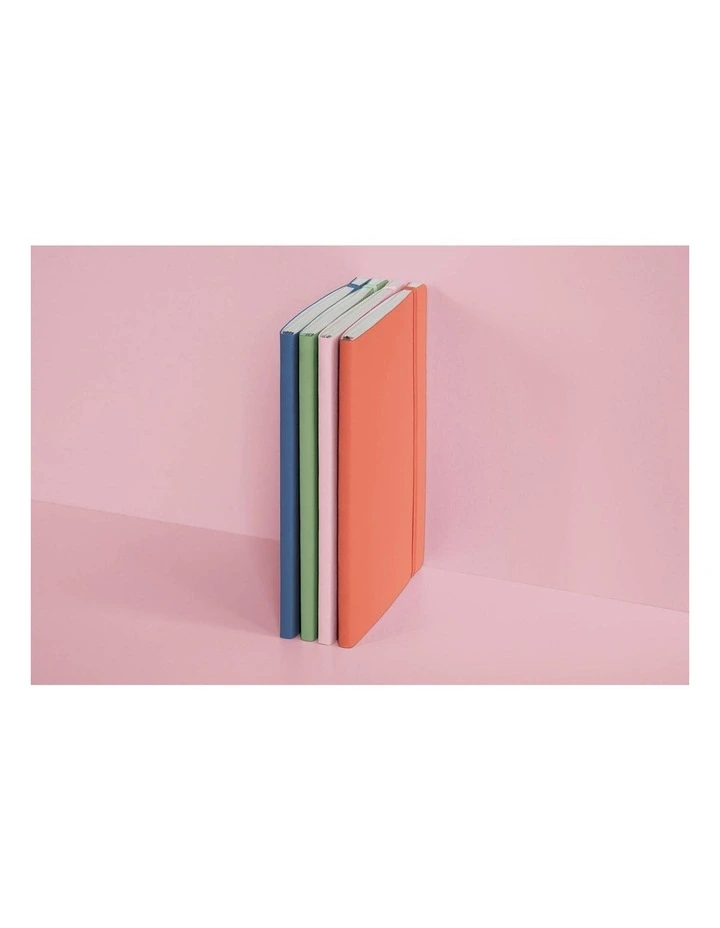 Notebook Medium (A5) Plain, Softcover, 123 Numbered Pages, Muted Colours - Sage image 2